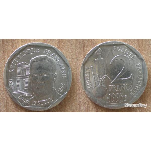 France 2 Francs 1995 Piece Louis Pasteur Franc Piece