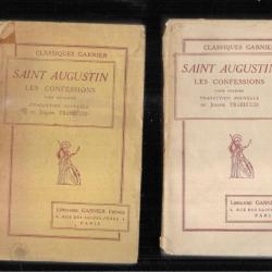 saint augustin les confessions 2 tomes traduction joseph trabucco