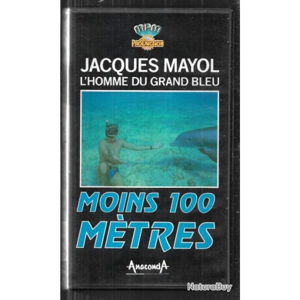 moins 100 mtres jacques mayol l'homme du grand bleu VHS , plonge en apne