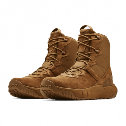 Chaussures Micro G Valsetz Cuir High Under Armour Coyote