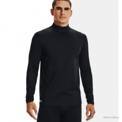 T shirt baselayer col montant ColdGear IR Under Armour Noir