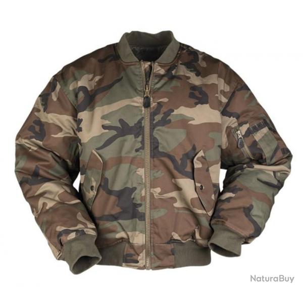 Blouson US Air Force bombers MA1 Camouflage Woodland