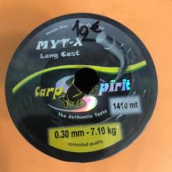 1410 m de nylon diamètre 30 / 100 myt x Carp spirit peche carpe