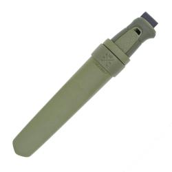 Couteau Kansbol lame acier Sandvik 10,9cm manche caoutchouc vert