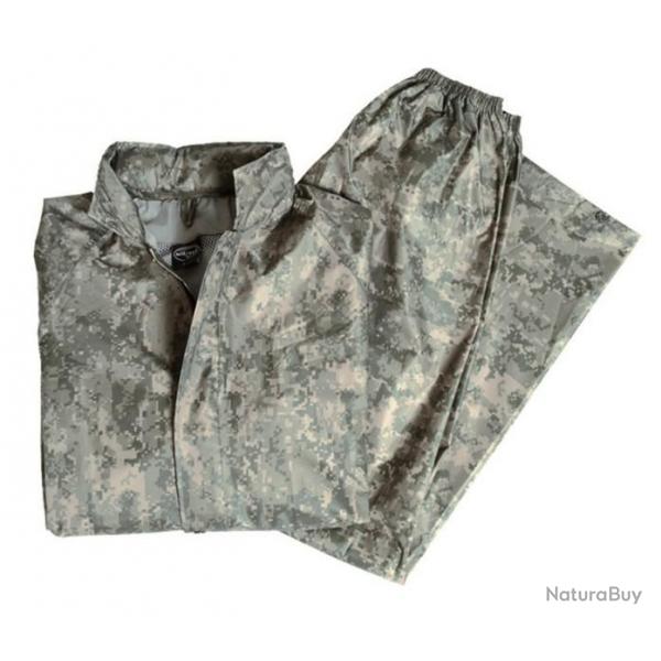 Ensemble pluie (veste et pantalon) camouflage digital