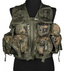 Gilet Tactique camouflage allemand 9 poches