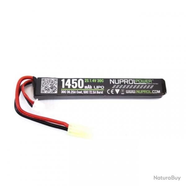 Batterie LiPo stick Nuprol - 7,4 v/1450 mAh 30C