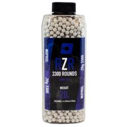 Billes Airsoft Nuprol - 6mm RZR bouteille 3300 bbs 0.40 - 0.25
