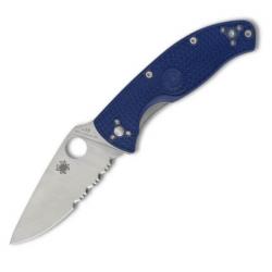 C122PSBL - Couteau pliant Spyderco Tenacious bleu