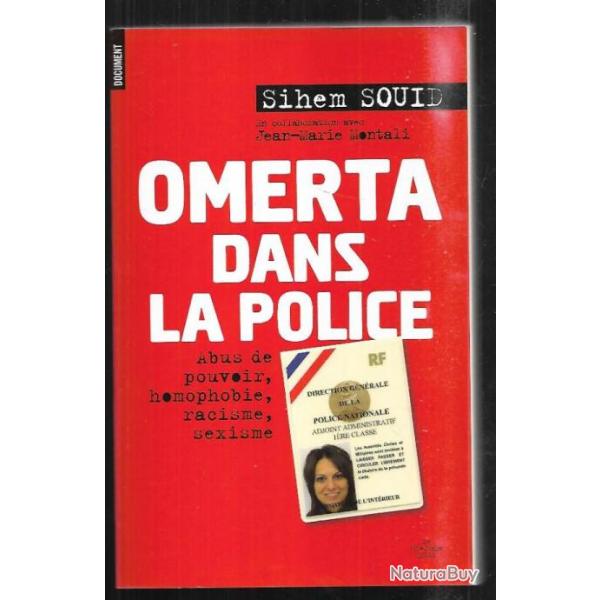 omerta dans la police abus de pouvoir , homophobie , racisme , sexisme de sihem souid