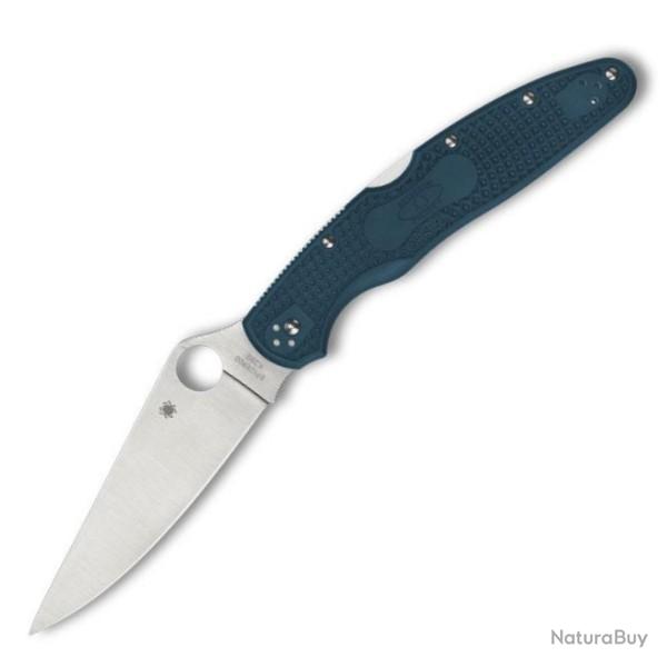 SPY C07FP4K390-Couteau de poche Spyderco Police 4 K390 bleu