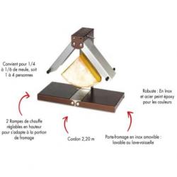 BREZ01C Appareil à raclette Brézière® pour restaurants et particuliers avec couteau