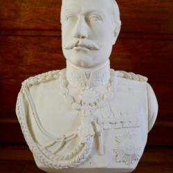 Buste de Guillaume II en platre.
