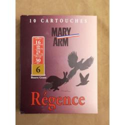 Cartouches Mary Arm Régence cal. 16/67 N°6 DESTOCKAGE!!!