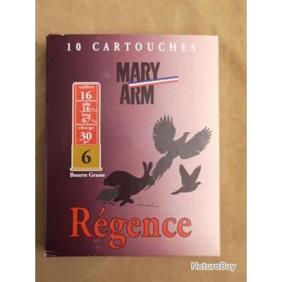 Cartouches Mary Arm Régence cal. 16/67 N°6 DESTOCKAGE!!!