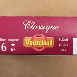 Cartouches Vouzelaud Classique Grand Culot cal. 16/67 N°7 DESTOCKAGE!!!