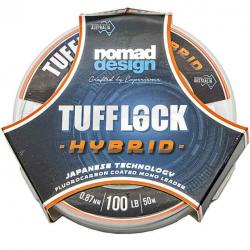 Nomad Tufflock Hybrid Fluorocarbon Coated Mono Leader 100lb