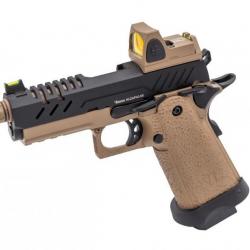Réplique GBB gaz Vorsk Hi-Capa PRO + BDS Tan /Noir 1,0J