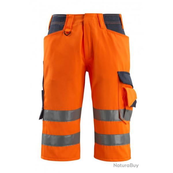 Pantacourt haute visibilit MASCOT LUTON 15549-860 Hi-vis orange/Marine fonc 39 (C45)