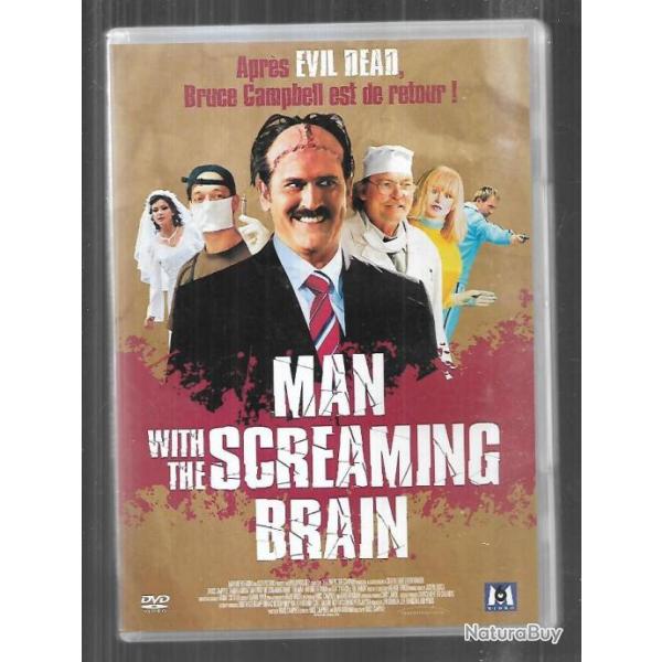 man with rhe screaming brain, comdie horreur fantastique dvd bruce campbell, ted raimi , stacy keac