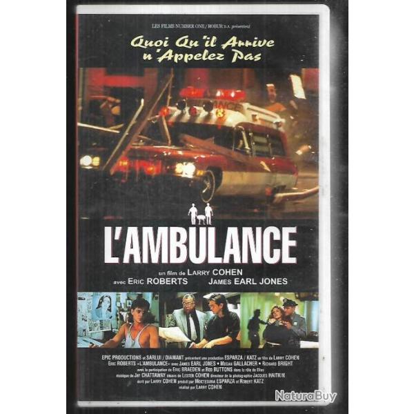 l'ambulance vhs suspense , thriller , james earl jones , film de larry cohen