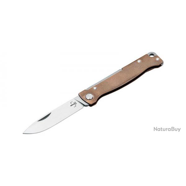 COUTEAU BOKER PLUS ATLAS BRASS 70MM