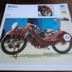 FICHE MOTO MEGOLA  1923