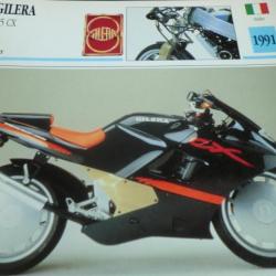 FICHE MOTO GILERA 125 CX  1991