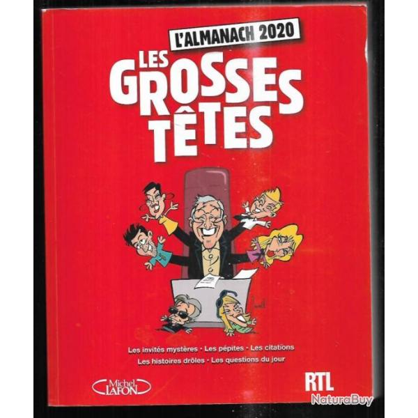 L'almanach 2020 des grosses ttes avec rtl , humour