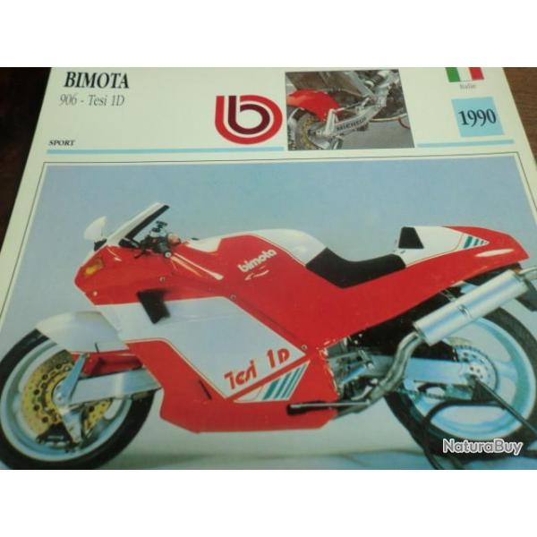 FICHE MOTO BIMOTA 906 TESI 1D  1990