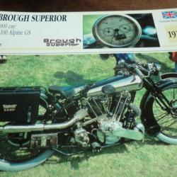FICHE MOTO  BROUGH SUPERIOR  1000Cm3  SS 100 ALPINE GS  1925