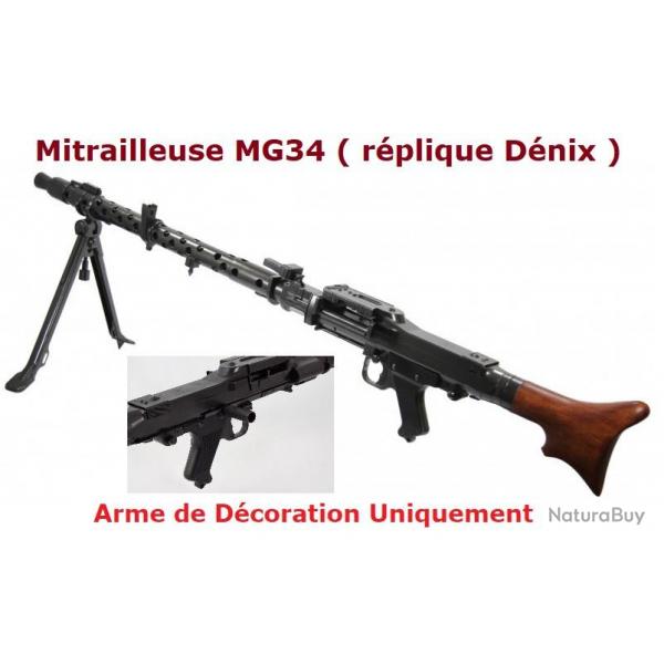 Rplique de la clbre Mitraillese MG 34   de l'arme Allmande POUR COLLECTION