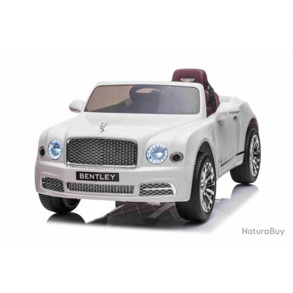 Voiture lectrique Bentley Mulsanne 12V Blanc