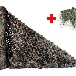 Filet de camouflage 1.5 x 20 m + Housse camouflage fusil 3D - LIVRAISON GRATUITE ET RAPIDE