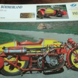 FICHE MOTO  BOHMERLAND  600Cm3  /  1924
