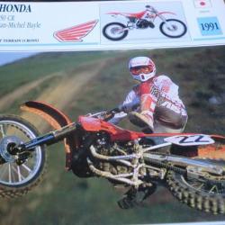 FICHE MOTO HONDA 250 CR