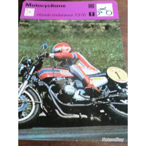 FICHE MOTO  HONDA ENDURANCE  1976