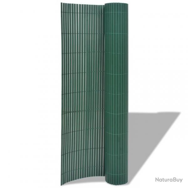 Clture de jardin Double face PVC 90 x 500 cm Vert