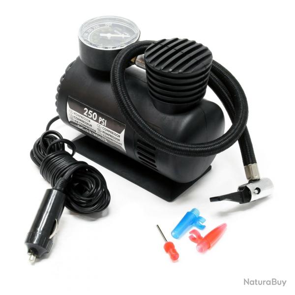 Mini compresseur  air comprim 12v 17 bars 250 psi raccord allume-cigare 16_0002634