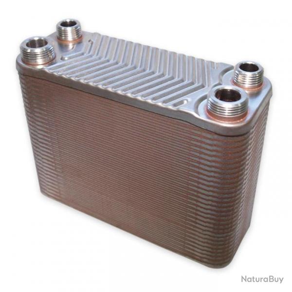 changeur de chaleur thermique acier inoxydable 60 plaques max 130 kw eau solaire 16_0000843