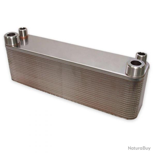 changeur de chaleur thermique acier inoxydable 40 plaques max 165 kw eau solaire 16_0000836