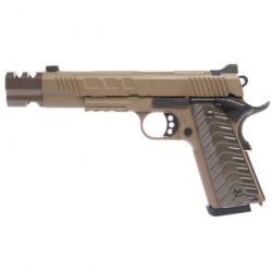 Pistolet KJ Works KP16 Compensateur Tan - Cal. 6mm - Gaz