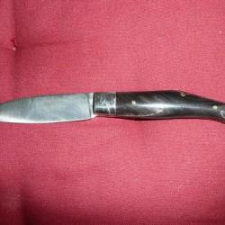 Couteau LAGUIOLE catalan de R.David  ( véritable corne noir )