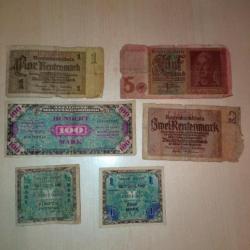 Lot billets allemand WW2