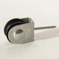 3 poulies à tire-fond axe central 2mm, cordage maxi 2mm