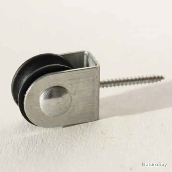 3 poulies  tire-fond axe central 2mm, cordage maxi 2mm