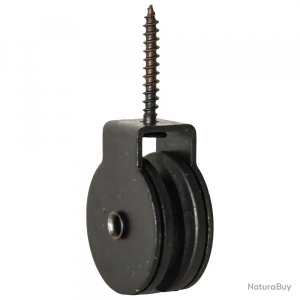 3 poulies  piton fixe diamtre 30mm, cordage maxi 5mm