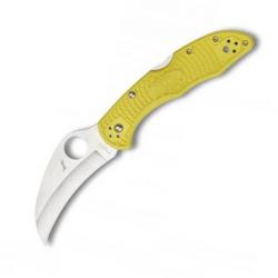 C106PYL2-Couteau de poche Spyderco Tasman Salt 2 jaune