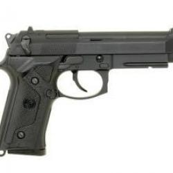 M9 VERTEC GAZ BLOW BACK ABS NOIR KJ WORKS SEMI AUTO 0.84-1 J