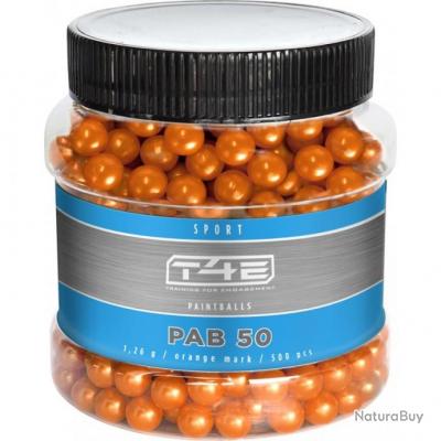 Annonce billes paintball : BILLES PAINTBALL BIO ORANGE CAL 50 SPORT PAB 50 X500